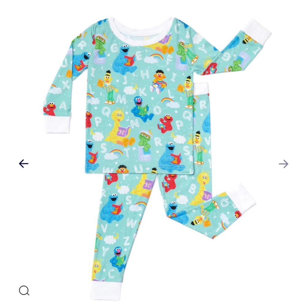 Little Sleepies Sesame Street 2 piece pajamas
